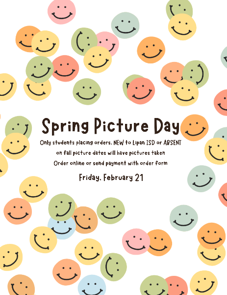 Spring Picture Day poster